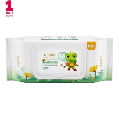 Sensitive Ultra Gentle Hypoallergenic Travel Wet Wipes สำหรับหน้าเด็ก