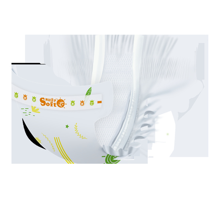 รูปแบบการออกแบบ ตัวบ่งชี้ความชื้นเปียก Jumbo Package Pullup Baby training Diaper