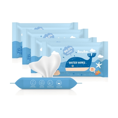 EDI Pure Water Baby Wipes 99 5 ผ้าเช็ดทำความสะอาดน้ำบริสุทธิ์ OEM 60pulls ผ้าเช็ดทำความสะอาดแบบใช้แล้วทิ้ง