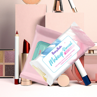 เมคอัพรีมูฟเวอร์เช็ดทำความสะอาดผิวหน้า Hypoallergenic Wet Tissue Disposable