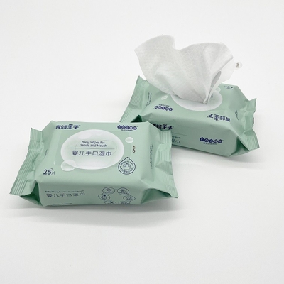ผ้าเช็ดทำความสะอาดผ้าฝ้ายแท้ 100% แบบใช้แล้วทิ้ง Biodegradable Original Baby Wipes