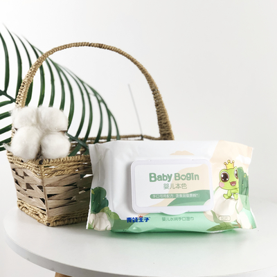 ผ้าเช็ดทำความสะอาดเปียก Spunlace Nonwoven แบบใช้แล้วทิ้ง Biodegradable Soft Cleaning Organic