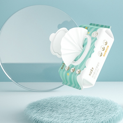 ป้ายชื่อส่วนตัว Oem Soft Wet Wipes แบบใช้แล้วทิ้งที่ละเอียดอ่อน 80 ชิ้นสำหรับการทำความสะอาดปากมือเด็ก