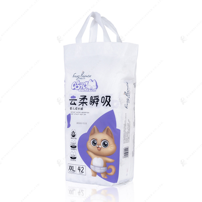 OEM ODM เอวยางยืดเด็กผ้าอ้อมเด็กทารกแบบใช้แล้วทิ้ง Soft Absorbent
