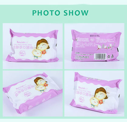 ผ้าเช็ดทำความสะอาดผิวเด็กออร์แกนิกธรรมชาติแบบใช้แล้วทิ้งย่อยสลายได้ 99.9% น้ำบริสุทธิ์