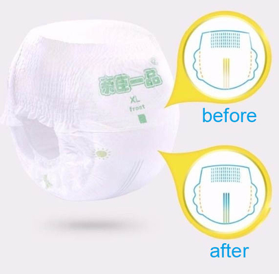 กางเกงผ้าอ้อมเด็กแบบใช้แล้วทิ้งผ้าฝ้าย 100% 3D Channel Anti Leak