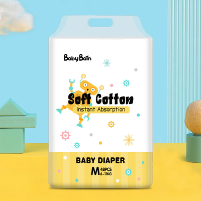 กางเกงดึงเด็กแบบใช้แล้วทิ้ง 3D ไม่ทอ Soft Breathable