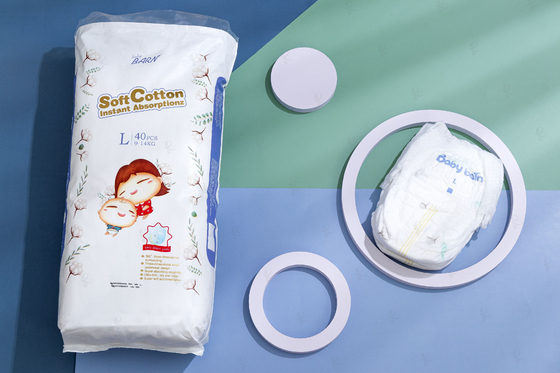 ผ้าอ้อมผ้าฝ้ายแบบใช้แล้วทิ้ง Baby Pull Up Diaper