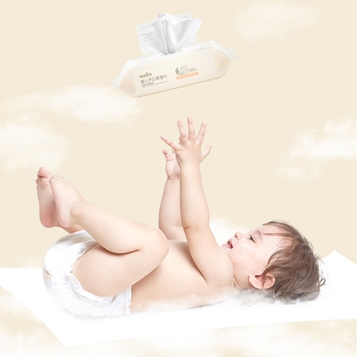 Eco Friendly Disposable Baby Wet Wipe ผ้าเช็ดทำความสะอาดไม้ไผ่ดั้งเดิมสำหรับ Baby