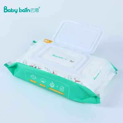 ทิชชู่เปียกสำหรับเด็กแรกเกิด 80 ชิ้น Spunlace Nonwoven Baby Wipes แต่ละแพ็ค