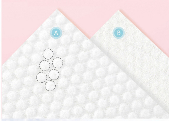 ผ้าเช็ดทำความสะอาดแบบใช้แล้วทิ้ง Baby Soft 100% Cotton Baby Dry Wipes สำหรับผิวบอบบาง