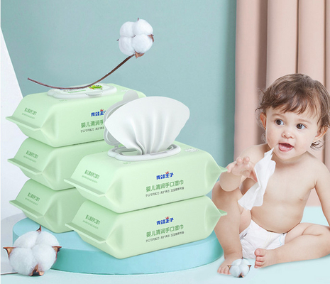 Natural Care Plant Based Bamboo Wet Wipes สำหรับการดูแลผิวบอบบางของทารกแรกเกิด