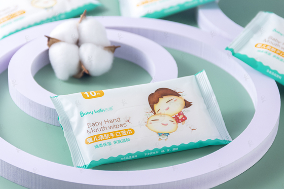 Natural Organic Disposable Travel Cleaning Baby Wet Wipes ย่อยสลายได้ทางชีวภาพ