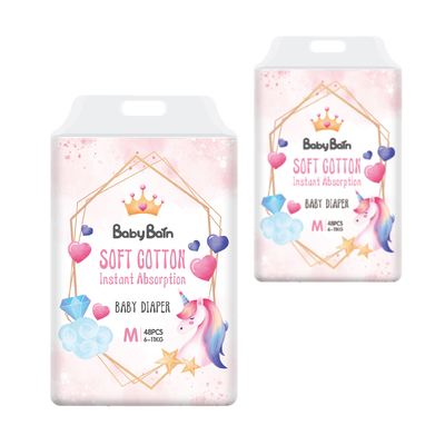 Magicผ้าอ้อมเด็กแบบใช้แล้วทิ้ง A Grade Sleep Soft Baby Pull Up Diaper Pants