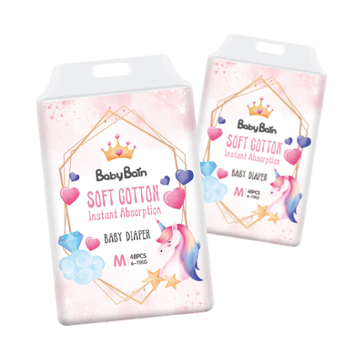 Magicผ้าอ้อมเด็กแบบใช้แล้วทิ้ง A Grade Sleep Soft Baby Pull Up Diaper Pants