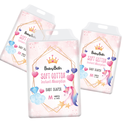 Magicผ้าอ้อมเด็กแบบใช้แล้วทิ้ง A Grade Sleep Soft Baby Pull Up Diaper Pants