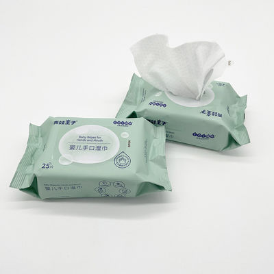 25 น้ำบริสุทธิ์เป็นมิตรกับสิ่งแวดล้อมเช็ดเปียกเด็กอินทรีย์ที่ย่อยสลายได้ทางชีวภาพสำหรับทุกวัย