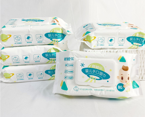 OEM Mini Wet Wipes Pouch Portable 10 Pieces Children's Disposable Wet Wipes
