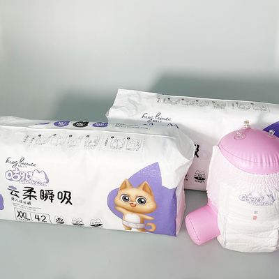 กางเกงผ้าอ้อมสำเร็จรูปแบบดึงขึ้นที่สะดวกสบาย Baby Soft ระบายอากาศได้ดี