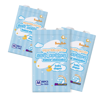 3D Anti Leak Non Woven ผ้าอ้อมเด็กแบบใช้แล้วทิ้งนุ่มระบายอากาศได้