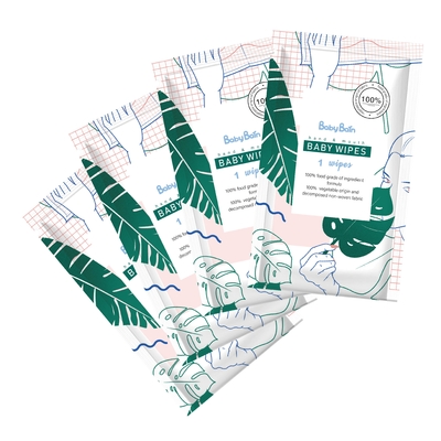 ทำความสะอาดร่างกายทารก Flushable Hypoallergenic แพ้ง่าย ทิชชู่เปียกทิชชู่เปียก