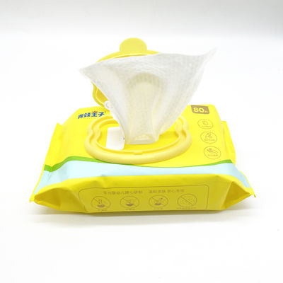 ทิชชู่เปียกแบบใช้แล้วทิ้ง สูตรอ่อนโยน อุ่นด้วยน้ำสะอาด ไม่มีกลิ่น