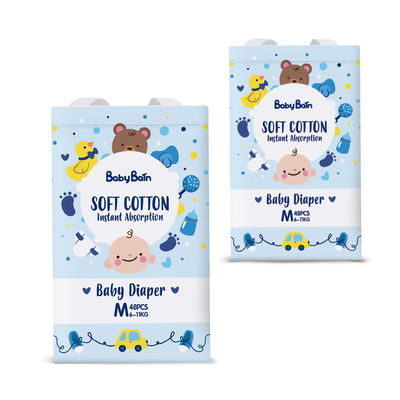 OEM Baby Training ผ้าอ้อมสำเร็จรูปแบบใช้แล้วทิ้งตัวอย่างการออกแบบที่กำหนดเองฟรี