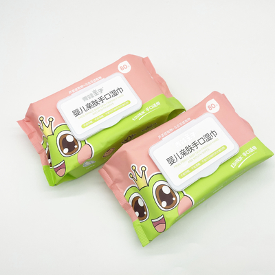 ผ้าเช็ดทำความสะอาดเปียกสำหรับทารกที่ย่อยสลายได้ตามธรรมชาติ 100ct ออร์แกนิค Freshable