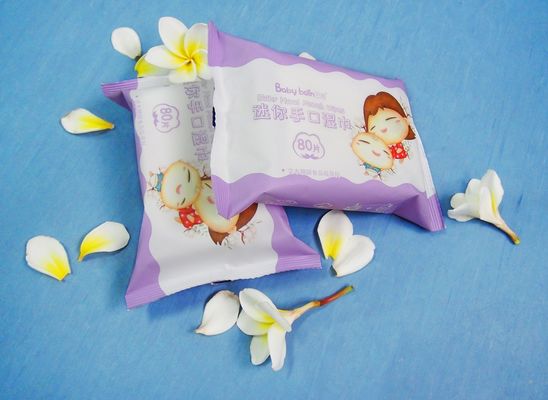 ขายส่งคุณภาพสูง 80 ชิ้น Unscented Water Wipes Baby Wet Wipes for Sensitive