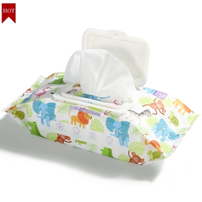 Baby Wipe Natural Organic Sensitive Flushable 80pcs กระดาษทิชชู่เปียก