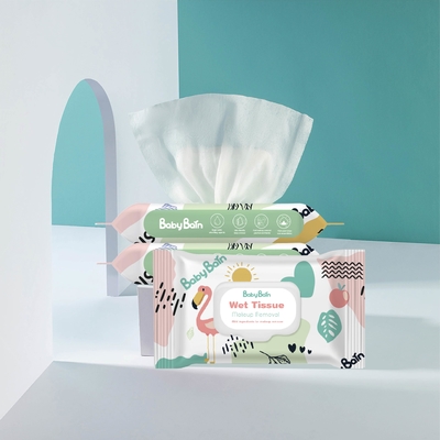 ฉลากส่วนตัว Fragrance Free Sensitive Babys Wet Wipes ผ้าเช็ดทำความสะอาดผิวสำหรับทารกแรกเกิด Baby Wipes