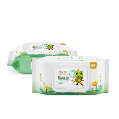OEM 72 ชิ้นราคาถูกไม่ทอทารกดูแลผ้าฝ้ายเด็กย่อยสลายได้ทิ้งผ้าเช็ดทำความสะอาดเปียกแอลกอฮอล์ฟรีผ้าเช็ดทำความสะอาดเปียกเด็ก