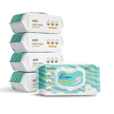 Biodegradable Wipe Baby 99.9% Water Based Baby's Wet Wipes Unscented Sensitive