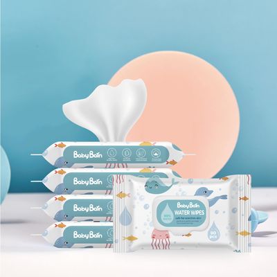 ฉลากส่วนตัวที่กำหนดเองผ้าขนหนูเปียกแบบบีบอัดแบบใช้แล้วทิ้ง Push Cleaning Magical