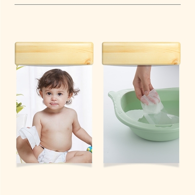 80 ชิ้นต่อถุง Natural Fabric Biodegradable Baby Wet Wipes ผ้าเช็ดทำความสะอาดเปียกสำหรับทารกออร์แกนิค