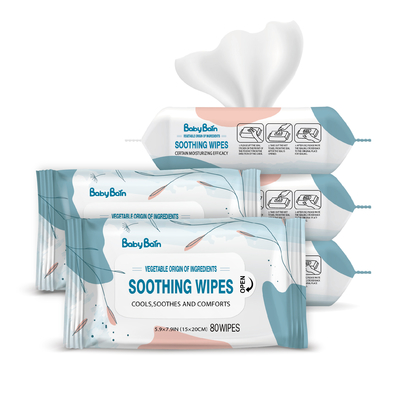 งานศิลปะที่กำหนดเอง Baby Wet Wipes บรรจุภัณฑ์ออกแบบส่วนตัว