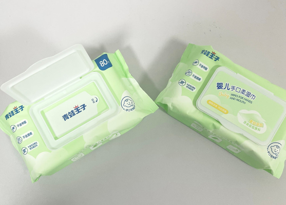 ออร์แกนิค 99% Water Baby Wipes Private Label Non Woven Fabric Baby Wet Wipes