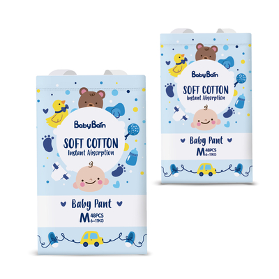 OEM ODM Magic Cotton ผ้าอ้อมเด็กแบบใช้แล้วทิ้งระบายอากาศได้