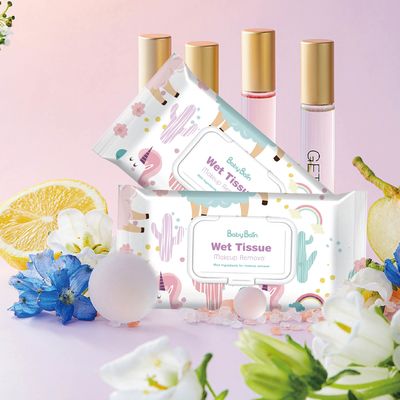 ผ้าเช็ดทำความสะอาดเปียกแบบใช้แล้วทิ้งสำหรับเด็ก Ro Water Non Woven Fabric Material