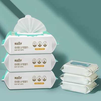 OEM ODM Baby Wet Water ผ้าเช็ดทำความสะอาดที่ย่อยสลายได้อินทรีย์สำหรับทำความสะอาดพื้นผิว