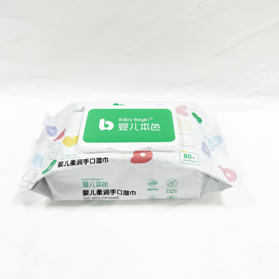 Spunlace Fabric Baby Wet Wipes ผ้าไม่ทอใช้แล้วทิ้งสำหรับเด็ก