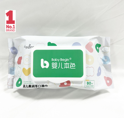 Spunlace Fabric Baby Wet Wipes ผ้าไม่ทอใช้แล้วทิ้งสำหรับเด็ก