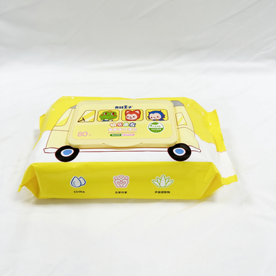 ผ้าเช็ดทำความสะอาดเปียกน้ำ 99.5% Finger Face Baby Wipes สำหรับ Baby Wet Wipes
