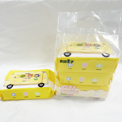 ผ้าเช็ดทำความสะอาดเปียกน้ำ 99.5% Finger Face Baby Wipes สำหรับ Baby Wet Wipes
