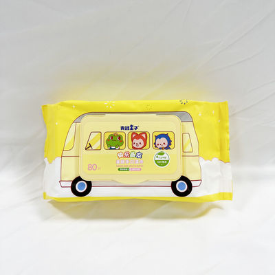 ทิชชู่เปียกสำหรับการดูแลส่วนบุคคลแบบกำหนดเอง ผ้าเช็ดทำความสะอาดเยื่อไผ่ออร์แกนิกสำหรับทำความสะอาดทารก