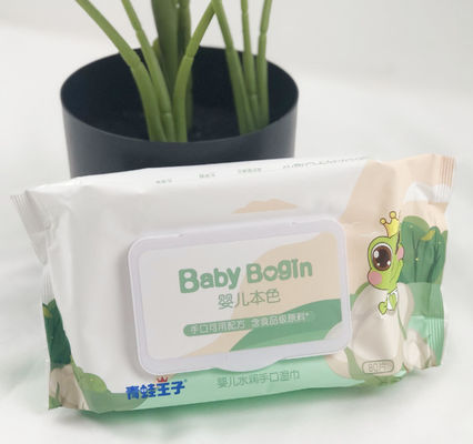 Custom Baby Wipe Free Sample Water Wipes ผ้าเช็ดทำความสะอาดเปียกเด็กออร์แกนิก