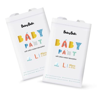 กางเกงเด็กแบบใช้แล้วทิ้งดูดซับสูงนุ่มระบายอากาศได้