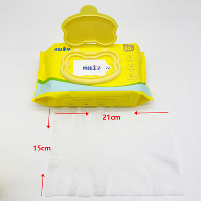 Plant Fabric กระดาษทิชชู่เปียกย่อยสลายได้ทางชีวภาพ Flushable Baby Wipes ปราศจากน้ำหอม