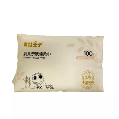 OEM ผ้าเช็ดทำความสะอาดแบบใช้แล้วทิ้งแบบนุ่มไม่มีสีและไม่มีกลิ่น 80 ชิ้น A Pack