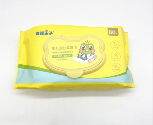 Alcoholfree Organic Hypoallergenic ผ้าเช็ดทำความสะอาดแบบใช้แล้วทิ้งสำหรับผิวเด็กทำความสะอาดทุกวัน
